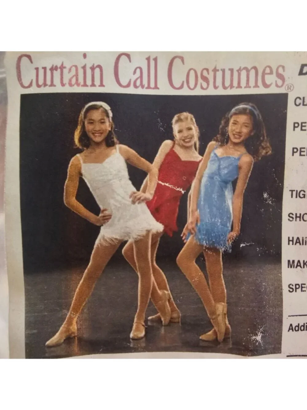 Curtain Call Shim-Sham Dance Costume White Sequin Flapper Dress w/ Bloomers CME